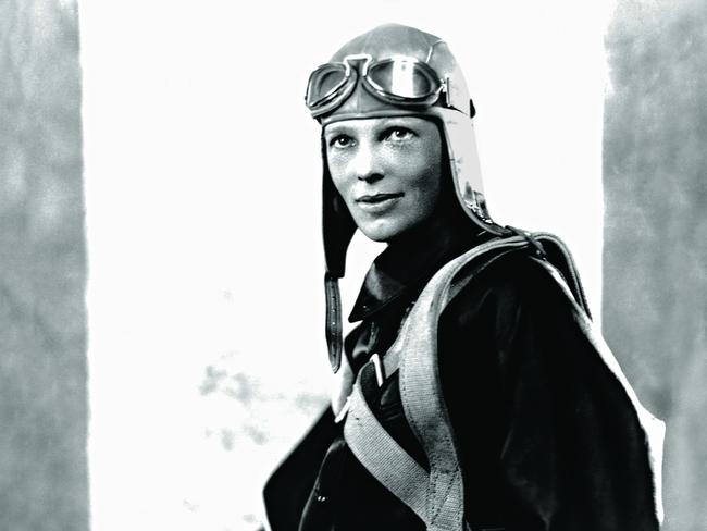 TWAM-20180408EMBARGO FOR TWAM 4 AUG 2018NO REUSE WITHOUT PERMISSIONFEE MAY APPLYAviator Amelia Earhart poses in her flight suit. (Photo by © CORBIS/Corbis via Getty Images)