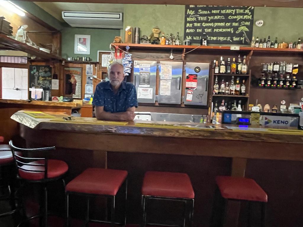 Mark McPherson at his new pub, Charters Towers' Court House Hotel. Picture: Supplied.