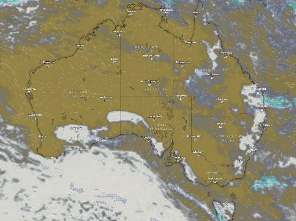 Rains are expected to continue into next week, with Australia’s east coast to be hit with patchy showers
