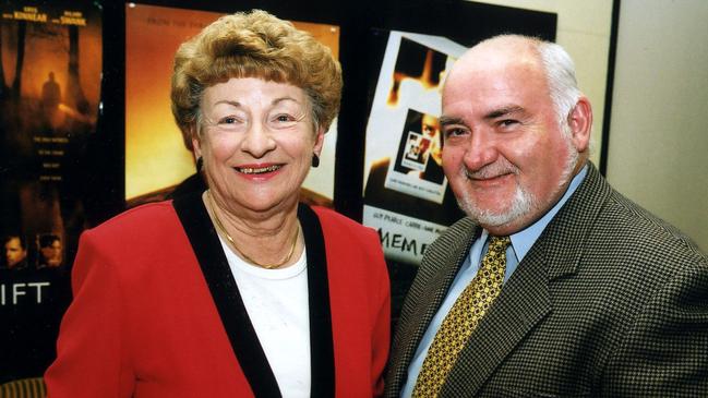 Marjorie Jackson-Nelson and John Cronin in 2001. Picture: Advertiser Library