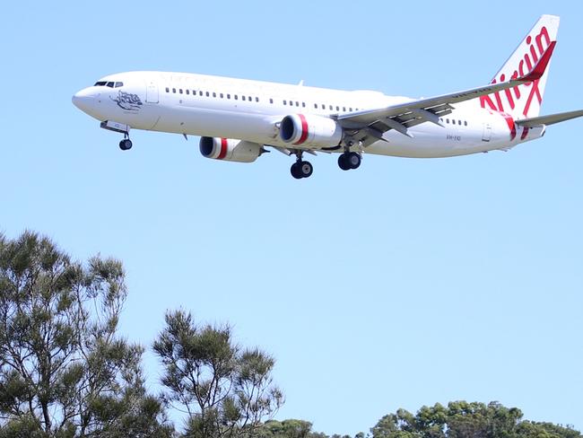 A Virgin Australia flight at Gold Coast Airport, Wednesday, April 22, 2020. Picture: Supplied, Gold Coast Bulletin