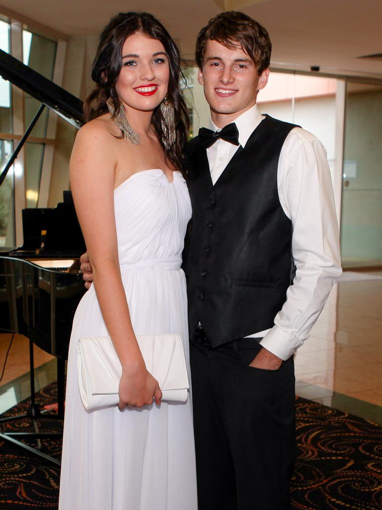 Amy Schembri and Sam Sleep at the 2013 Our Lady of the Sacred Heart Catholic College formal. Picture: NT NEWS