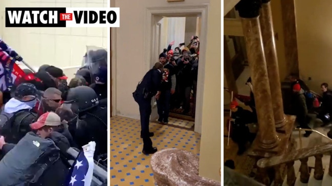 The moment Trump supporters stormed the Capitol