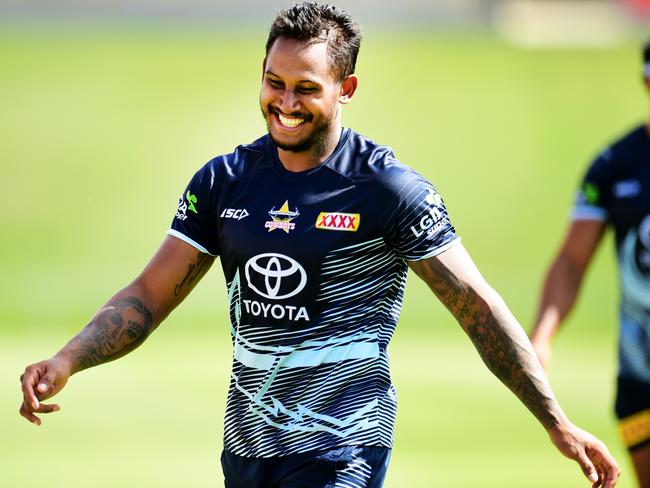 Ben Barba at North Queensland Cowboys pre-season training last year. Picture: Alix Sweeney