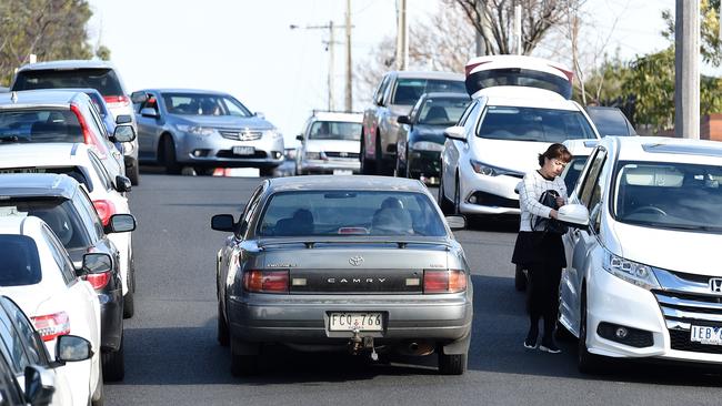 The school has warned that traffic at drop-off and pick-up times will get worse next year. Picture: Josie Hayden