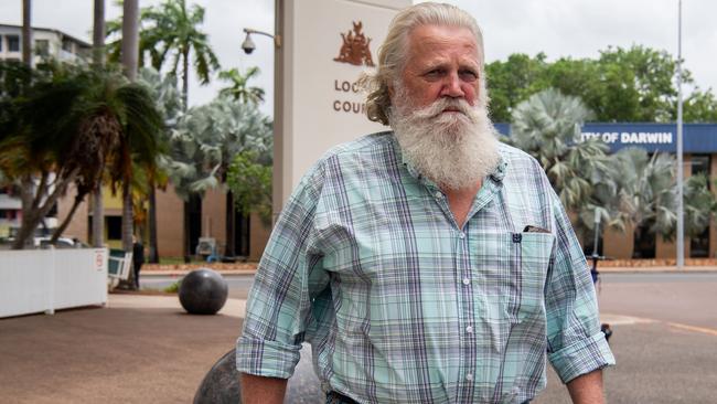 Darwin contractor Craig Williams outside court on Wednesday. Picture: Pema Tamang Pakhrin