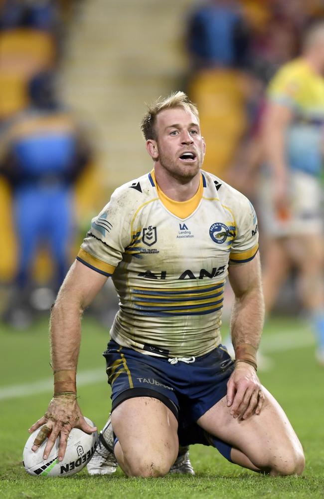 Davey playing for Parramatta in 2023.