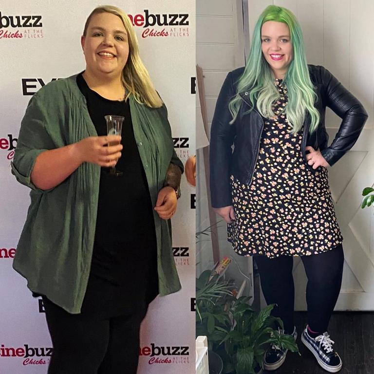 She went on to lose an impressive 60kg, documenting her transformation on Instagram.