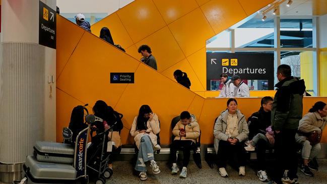 Passengers wait at the Jetstar check in terminal at Melbourne Airport. Picture: Getty Images