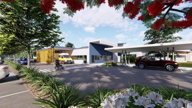 An artist impression of the $30 million Sarina Hospital development.