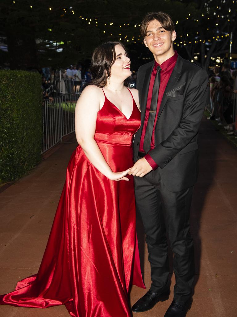 James Stuart and partner Ava Cranwell at St Mary's College formal at Picnic Point, Friday, March 24, 2023. Picture: Kevin Farmer