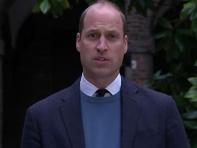 Prince William released a video statement about Princess Diana's Panorama interview on the BBC. Picture: KensingtonRoyal/Twitter