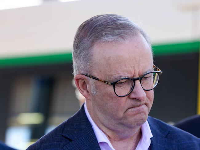 Prime Minister Anthony Albanese has suffered a huge drop in popularity. Picture: Colin Murty