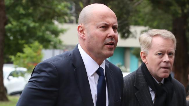 ‘Securing future tax cuts now will provide confidence to Australians that they will be rewarded for their hard work and it will help protect their future pay increases from bracket creep,’ then-Treasurer Josh Frydenberg said in 2019. Picture: NCA NewsWire / David Crosling