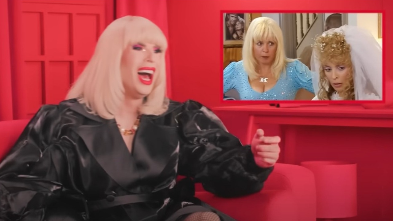 Katya kracks up at a Kylie kameo.