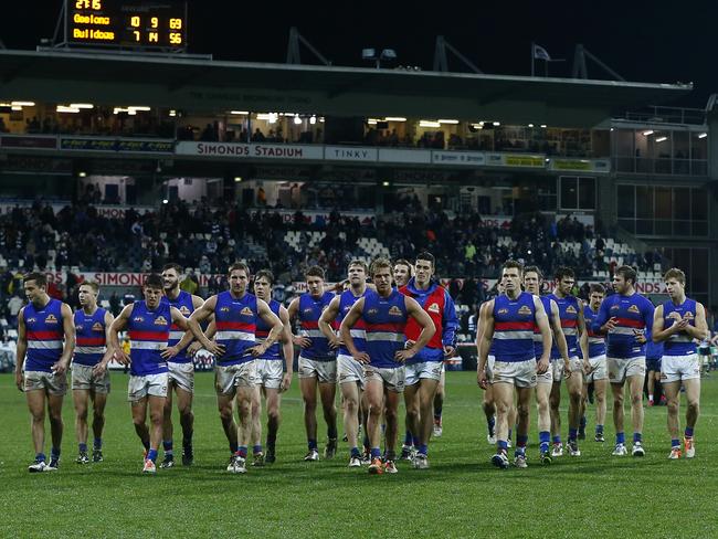 The Western Bulldogs finished with one win from their final six games. Picture: Michael Klein