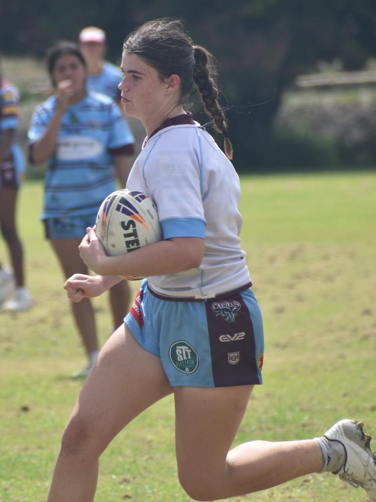 CQ Capras under-17 girls intra-squad trial game at Kettle Park, Rockhampton, on January 19, 2025.