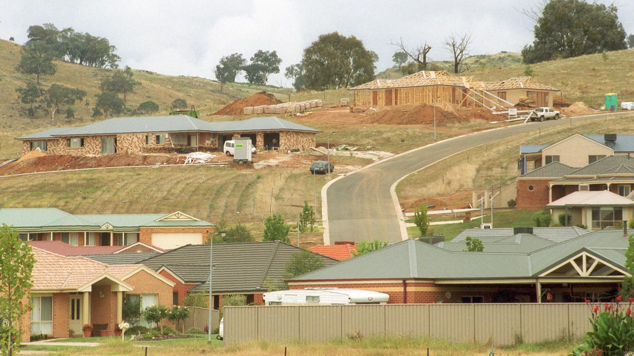 Housing in Wodonga, Victoria.