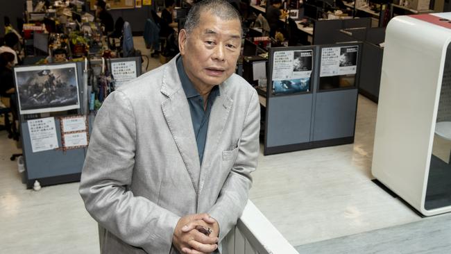 Jimmy Lai, one of Hong Kong’s most successful entrepreneurs, was imprisoned in late 2020. Picture: Jayne Russell / The Australian