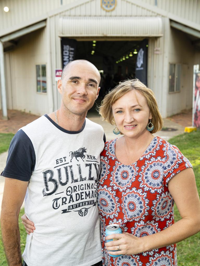 Ashley and Abi Edwards at Meatstock at Toowoomba Showgrounds, Friday, April 8, 2022. Picture: Kevin Farmer