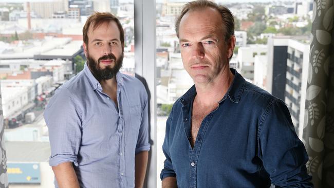 Angus Sampson and Hugo Weaving star in The Mule, now streaming on Google Play and iTunes. Picture: Andrew Tauber