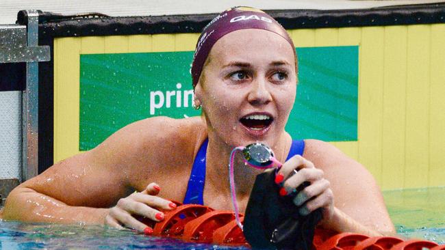 Ariarne Titmus has thrown down the gauntlet to Katie Ledecky with a stunning performance at the Australian trials.