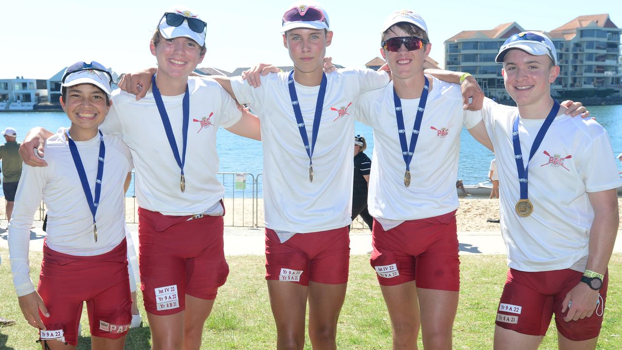 Prince Alfred College team, 2022 Head of the River at West Lakes, March 19. Picture: Michael Marschall