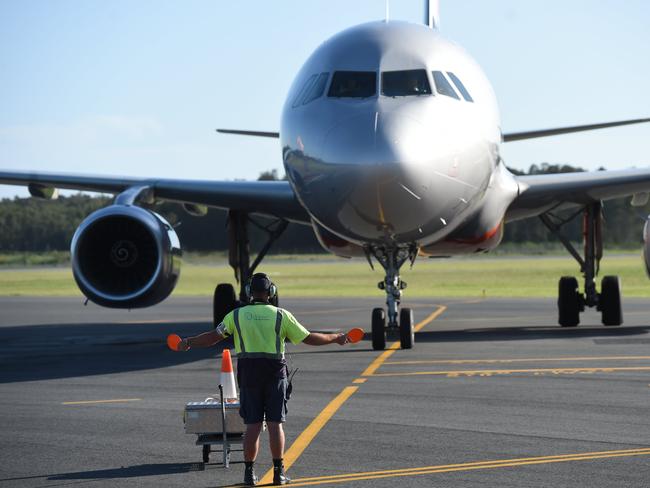 RAMP supervisor Neil MacLeod after a plane lands at Ballina Airport.
