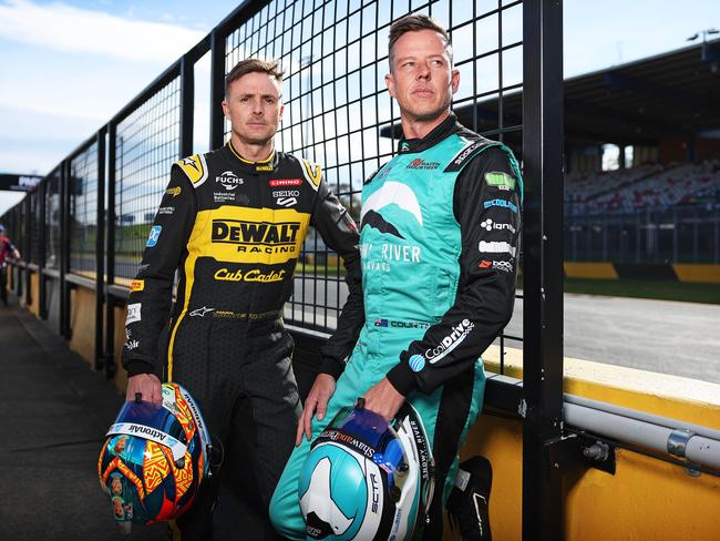 Mark Winterbottom and James Courtney will be at a Hobart street party before the Tasmania SuperSprint next month. Picture: Tim Hunter.