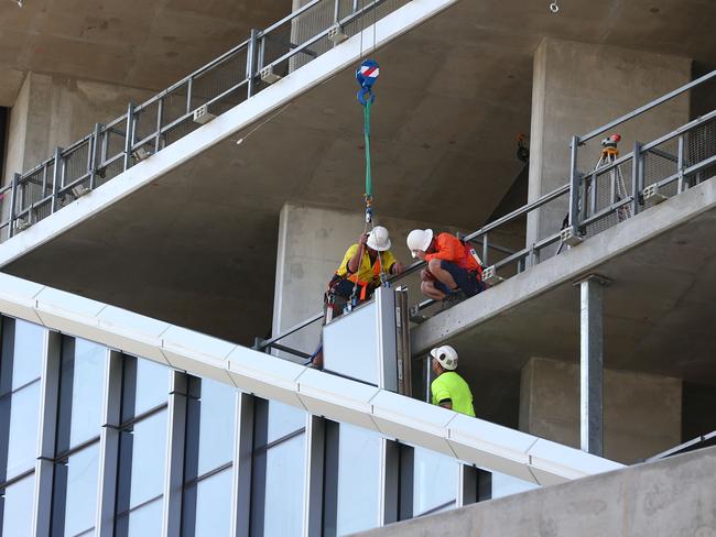 Workmen at the Jewel development site. Picture Mike Batterham