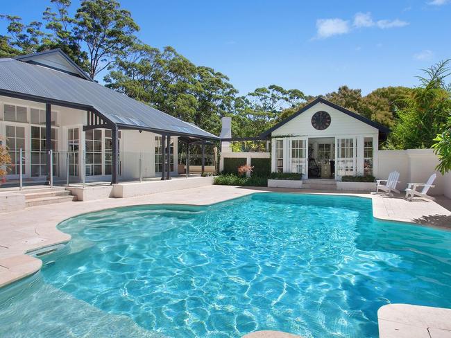 The Matcham property includes a beautiful pool.