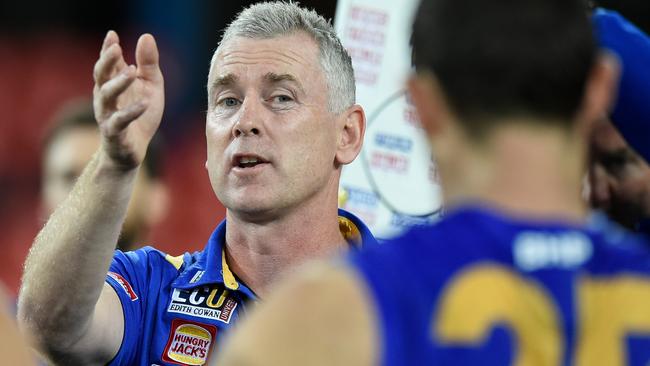 West Coast coach Adam Simpson. Picture: Getty Images