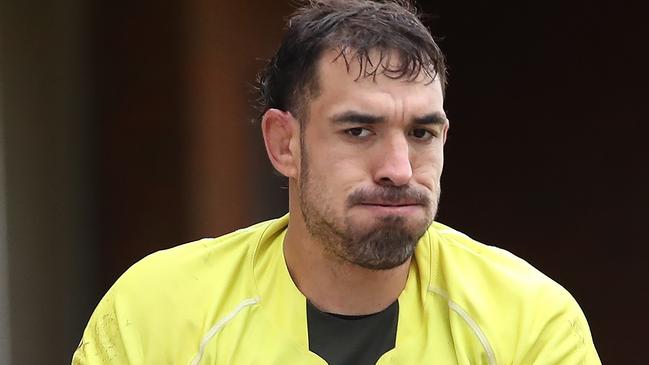 EDINBURGH, SCOTLAND - NOVEMBER 03: Rory Arnold of Australia is seen during a Wallabies training session at Peffermill Sports Fields on November 03, 2021 in Edinburgh, Scotland. (Photo by Ian MacNicol/Getty Images)