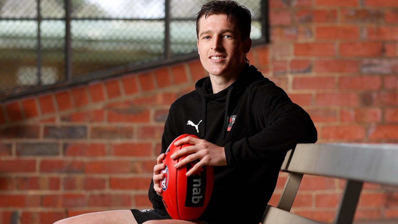 Josh Ward following the draft training day at Trevor Barker Oval.