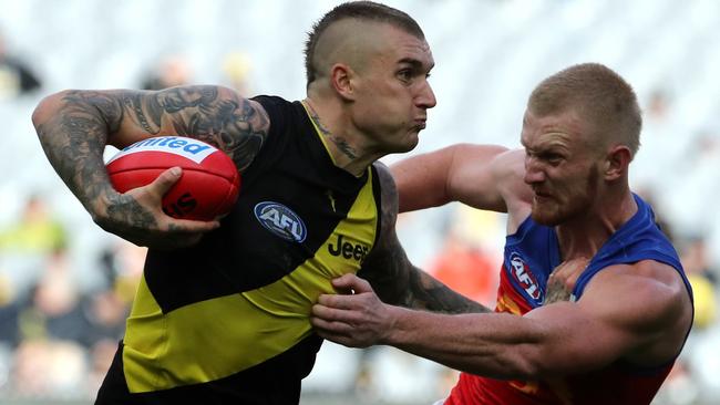 There was no stopping Dustin Martin against the Lions.