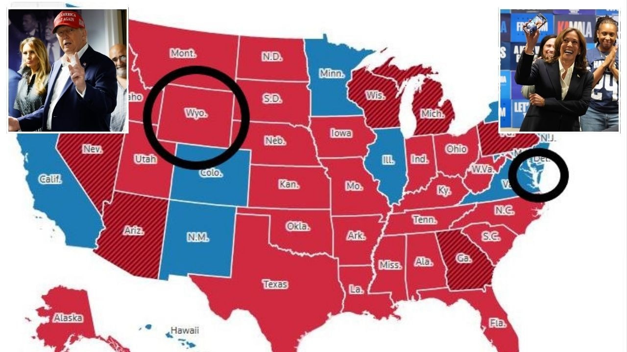 Map reveals two US areas with the biggest divide