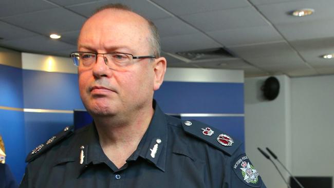 Victorian Police Commissioner Graham Ashton speaks out about sexual harassment prevalent in the force. Picture: Ian Currie