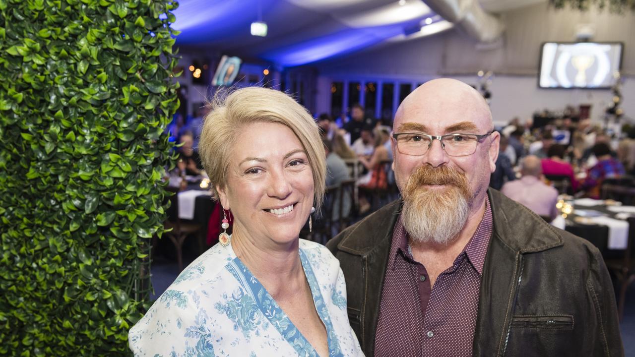 Jenny and John Haywood supporting Brothers at the TRL awards night at Clifford Park Racecourse, Friday, September 8, 2023. Picture: Kevin Farmer