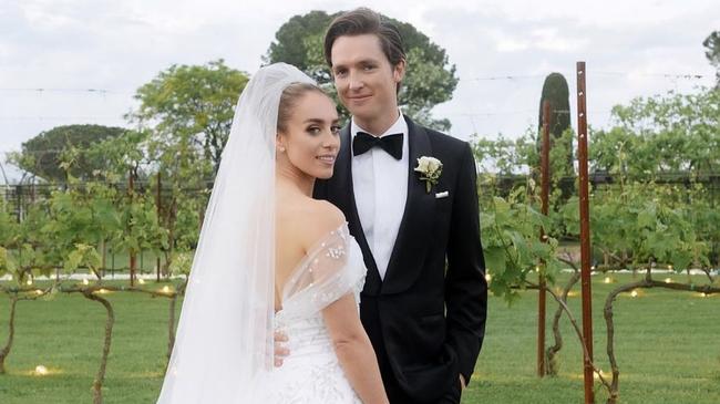 The happy couple Chloe Stroll and Scotty James. Picture: Instagram