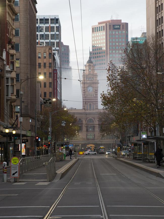 Melbourne CBD isn’t as busy as it once was. Picture: iStock