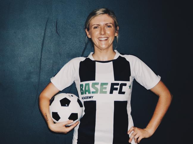 Base FC creator Steph Mills has been playing competitive football since the age of 5 in the UK and has now started a new academy for the sport in Airlie Beach. Photo: Contributed