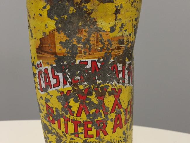 GCB XXXX Commonwealth Games beer can found during site works for the Southport aquatic centre in 2014