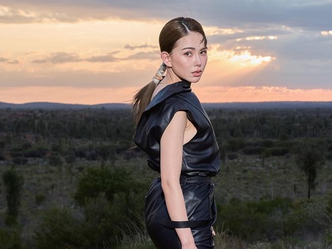 Australian Taiwanese actress Hannah Quinlivan posing at the Red Centre, 2024