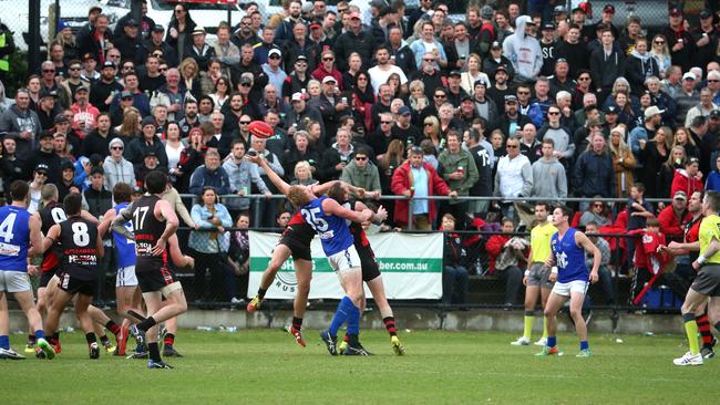 A large crowd saw Hastings break a 21-year premiership drought. Picture: Mark Dadswell