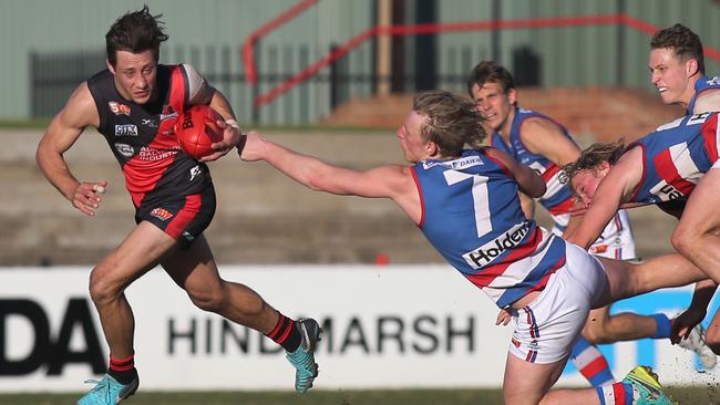 The Bloods have pulled away from the Bulldogs in the race for a finals spot. Picture: Dean Martin