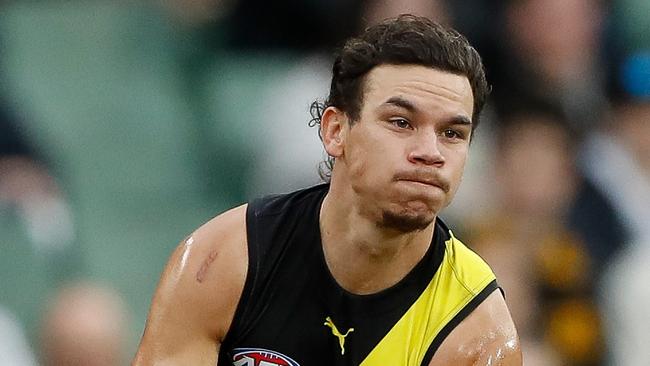 Daniel Rioli is a former Rebels player who has won three premierships for the Tigers. Photo: AFL Photos via Getty Images