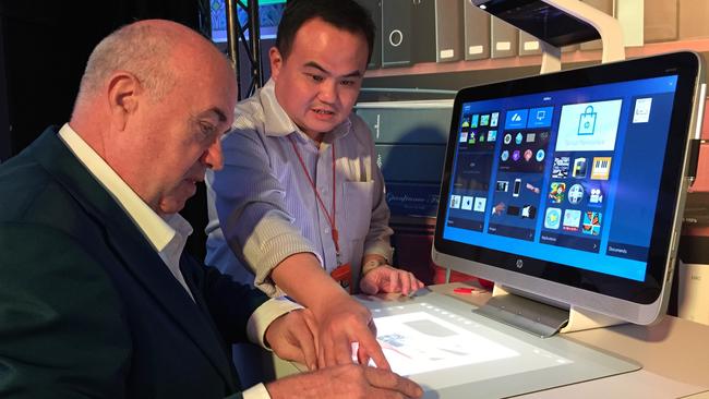 Journalist Chris Griffith gets hands-on with HP's new 3D-capable Sprout.