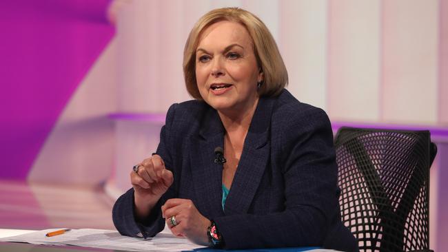 National Party leader Judith Collins makes her case in the debate. Picture: Getty Images