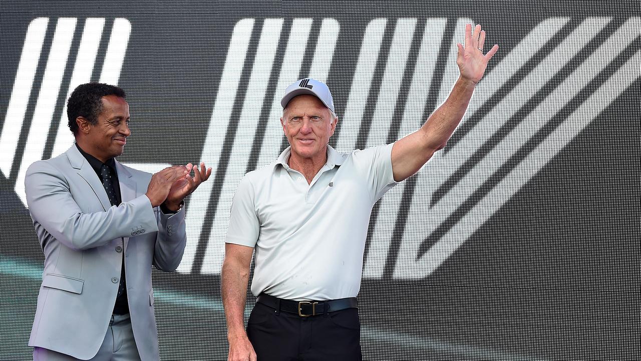 Greg Norman’s recruitment drive isn’t letting up. (Photo by Steve Dykes/Getty Images)