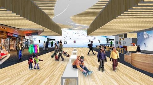 An artist’s impression of the interior of the planned Winter Sports World in Jamisontown.